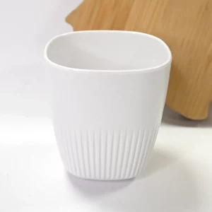 Verre réutilisable blanc personnalisable publicitaire
