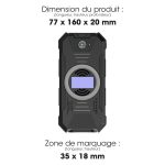 Power bank noir personnalisable publicitaire