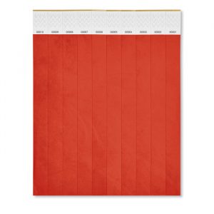 Blacelet tyvek rouge personnalisable