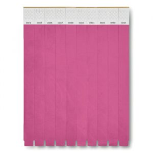 Blacelet tyvek rose personnalisable