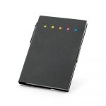 Carnet de notes adhésif noir personnalisable