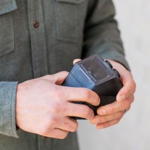 3 en 1 écouteurs, powerbank et enceinte noir publicitaire