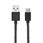 Cable de charge gris et noir personnalisable
