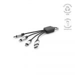 Cable de recharge 4 en 1 noir