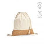 Sac à cordelettes promotionnel beige