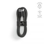 Cable de charge publicitaire noir