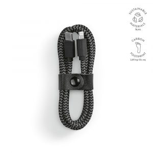 Cable de charge publicitaire noir
