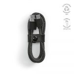 Cable de charge gris et noir personnalisable
