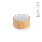 Haut-parleur personnalisable blanc et bois
