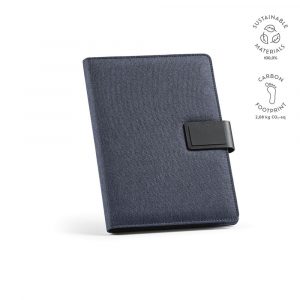 Conférencier A4 bleu personnalisable