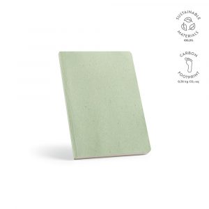 Carnet A5 personnalisable vert pastel