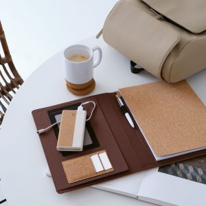 Power bank personnalisable blanc et beige