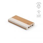 Power bank personnalisable blanc et beige