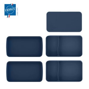 Lunch box bleu publicitaire