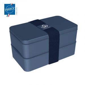 Lunch box bleu publicitaire