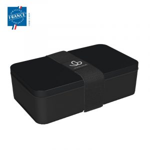 Lunch box noir publicitaire