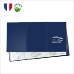 Porte carte grise Publicitaire bleu