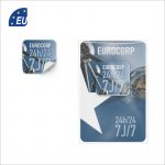 Sticky cleanner microfibre personnalisable bleu
