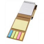 Bloc-notes autocollant avec stylo bille publicitaire