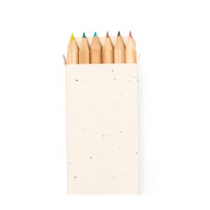 Boite de crayons de couleurs publicitaire