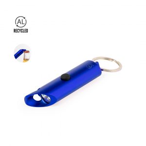 Porte clés lampe bleu royal publicitaire
