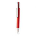 Stylo 4 couleurs rouge personnalisé