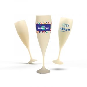 Verre bio publicitaire