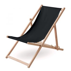Chaise longue noir publicitaire