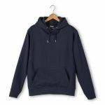 Sweat à capuche bleu marine publicitaire