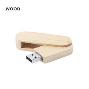 Clé USB pliable en bois publicitaire