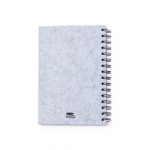 Dos carnet en RPET gris personnalisable