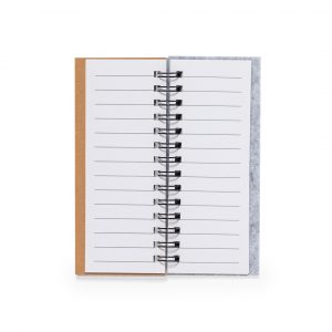 Intérieur mini carnet à spirales en RFELT personnalisable
