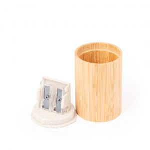 Taille crayon en paille de blé et bambou promotionnel
