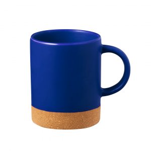 Tasse en liège bleu royal personnalisable