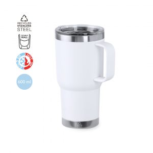 Gobelet de transport blanc personnalisable