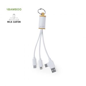 Cable de charge en carton de lait promotionnel