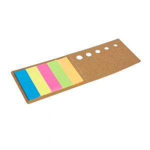 Bloc post-it bleu, jaune, rose, vert et orange personnalisable