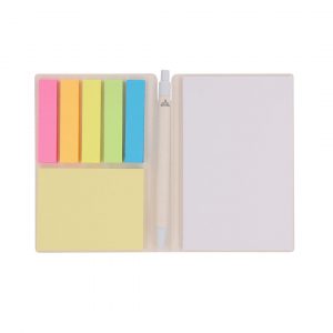 Bloc memo post-it avec stylo publicitaire