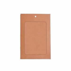 Porte-Badge A6 en Carton Kraft Français personnalisé