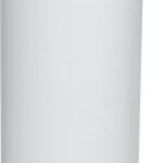 Bouteille 650 ml en inox avec bouchon vissé blanc personnalisé