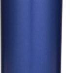 Bouteille 650 ml en inox avec bouchon vissé bleu personnalisé