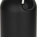 Bouteille 400 ml avec mousqueton noir personnalisé