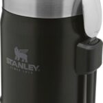 Bocal alimentaire Stanley Legendary avec fourchette noir personnalisé