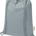 Sac à cordon gris personnalisé