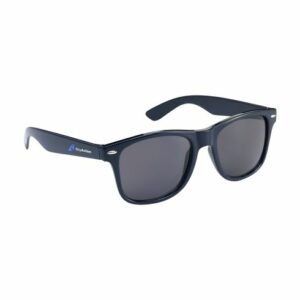 Lunette de soleil bleue publicitaire