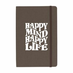 Carnet A5 marron publicitaire