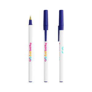 BIC® Round Stic® Ecolutions® bille bleu publicitaire