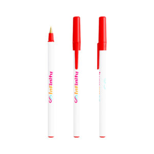 BIC® Round Stic® Ecolutions® bille rouge publicitaire