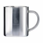 Mug en acier inoxydable argenté publicitaire