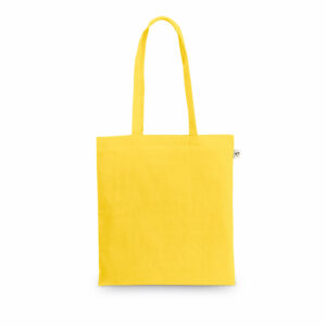 Sac shopping jaune publicitaire